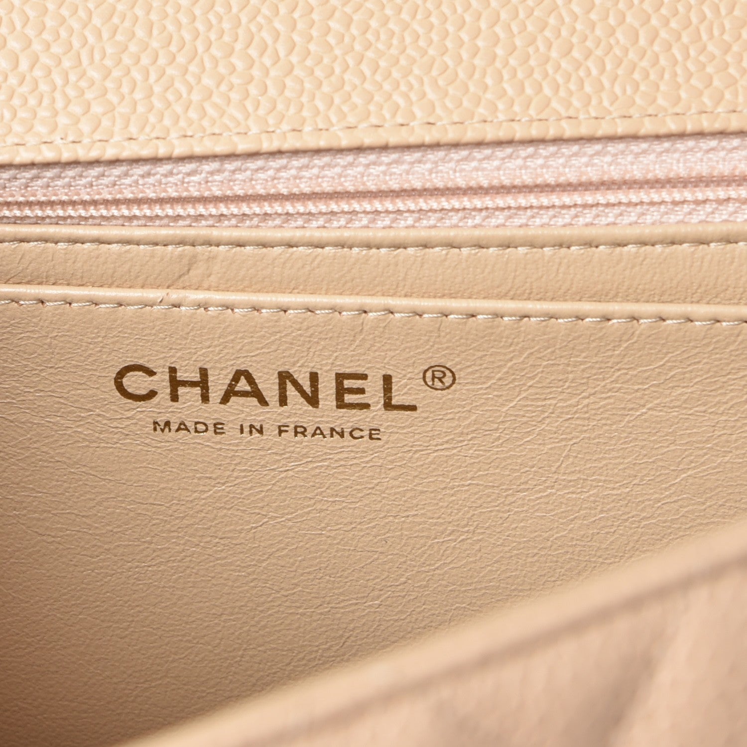 Chanel Caviar Quilted Jumbo Single Flap Beige Clair 7 of 16