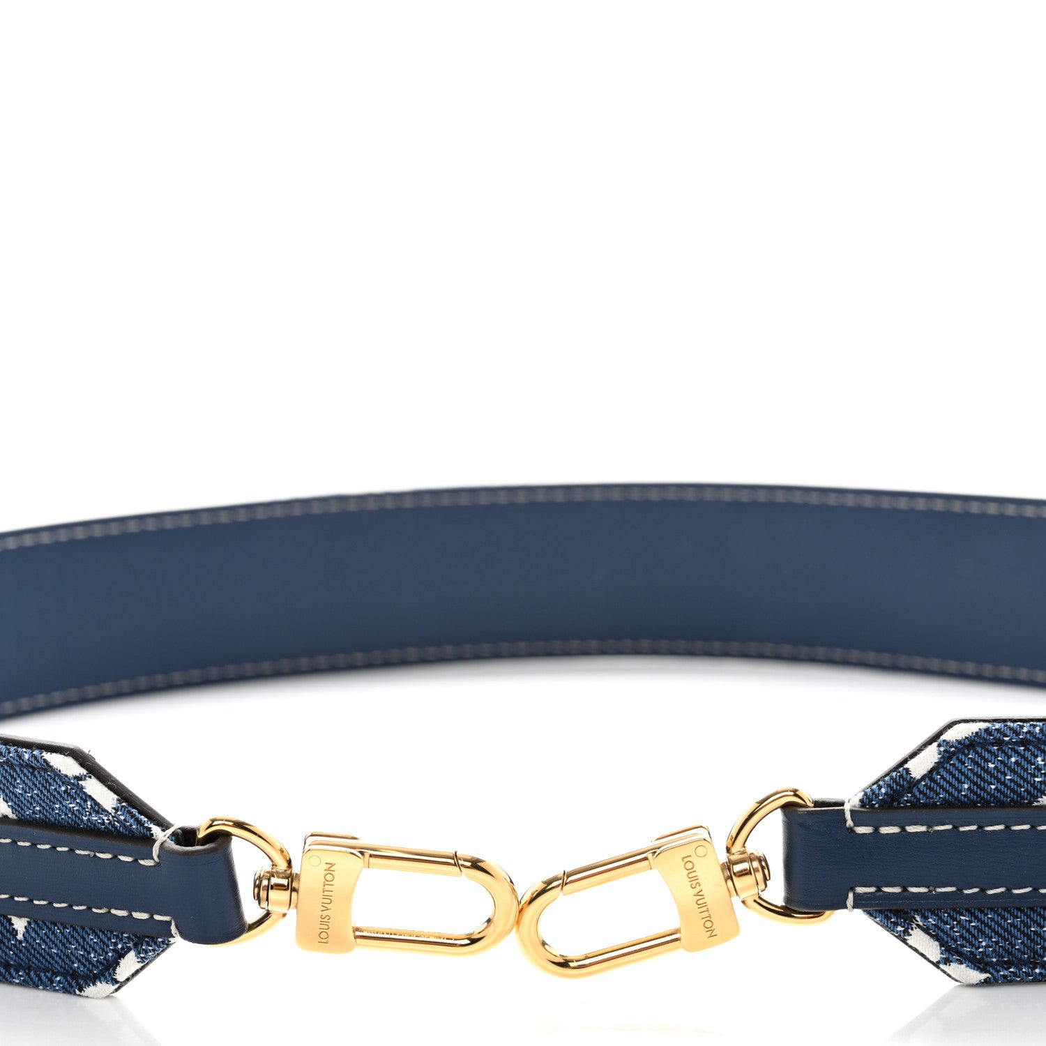 Louis Vuitton Denim Monogram Jacquard Bandouliere Shoulder Strap Bleu 5 of 5