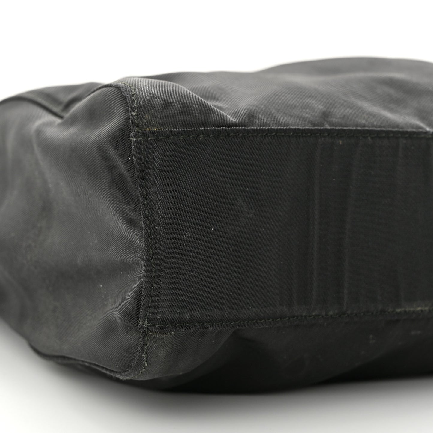 Tessuto Nylon Chain Shoulder Bag Black