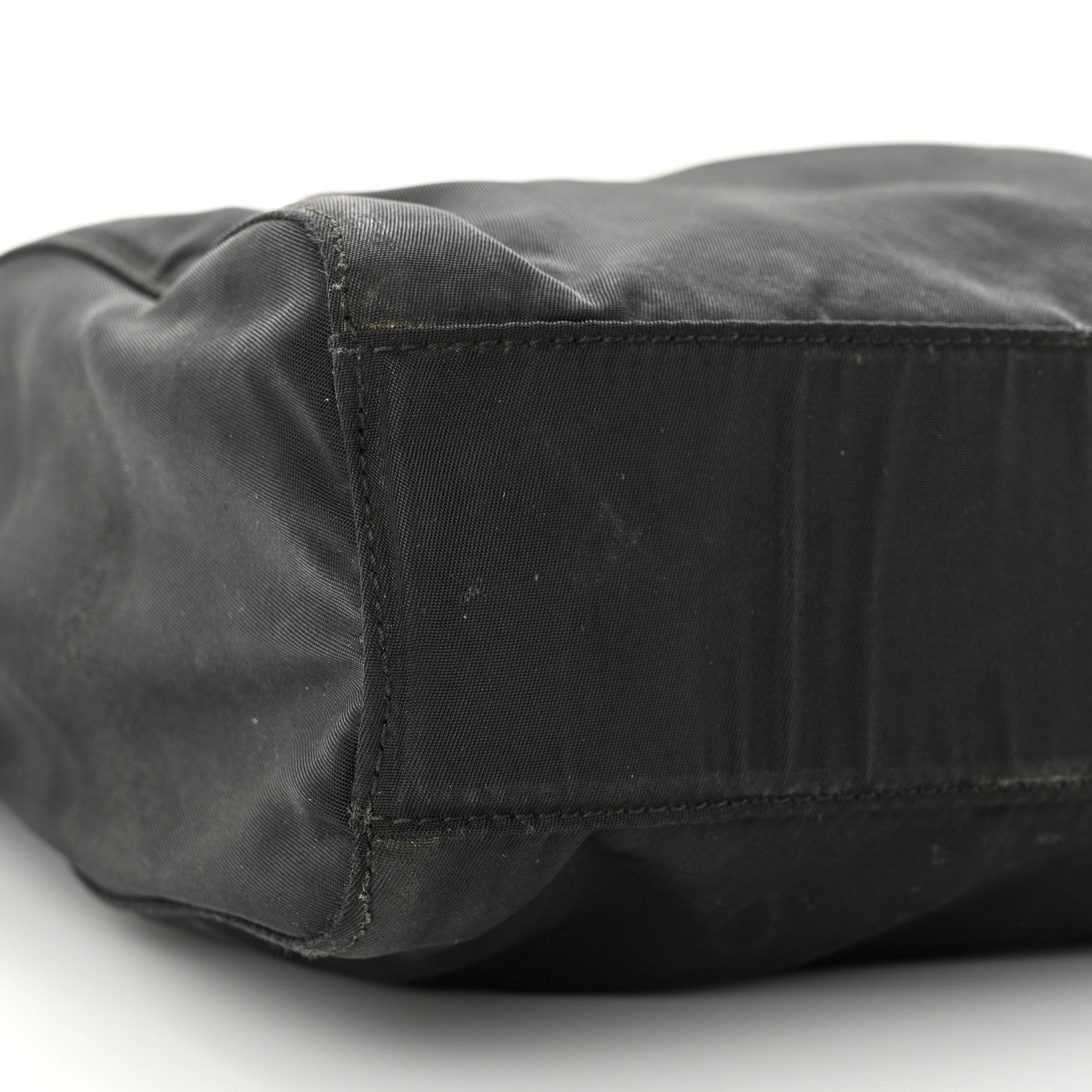 Prada Tessuto Nylon Chain Shoulder Bag Black 8 of 13