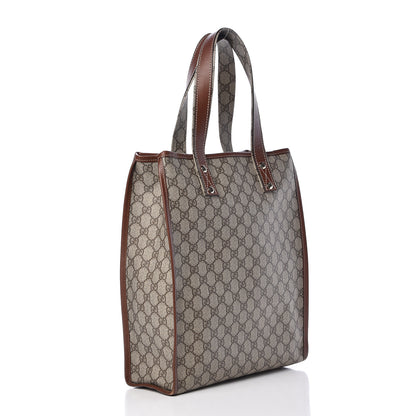 Gucci GG Plus Monogram Small Signature Web Loop Vertical Tote Light Brown 3 of 13