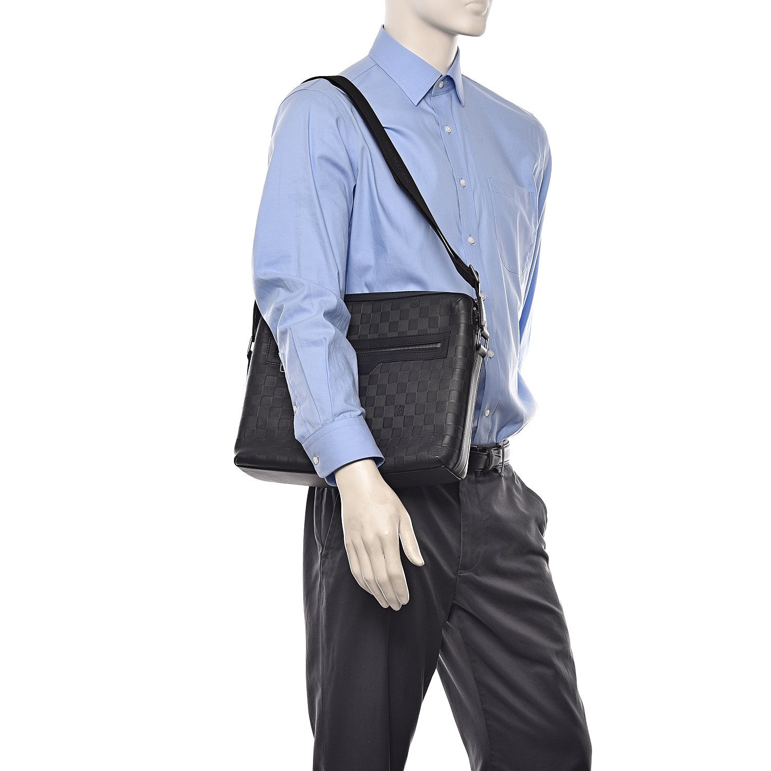 Louis Vuitton Damier Infini Calypso MM Black 2 of 8