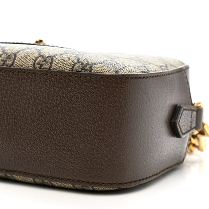 Gucci GG Supreme Monogram Web Neo Vintage Shoulder Bag Beige New Acero Crop 11 of 12