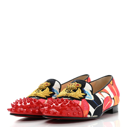 Christian Louboutin Patent Hawaii Intern Flat Loafers 35.5 Multicolor 3 of 9