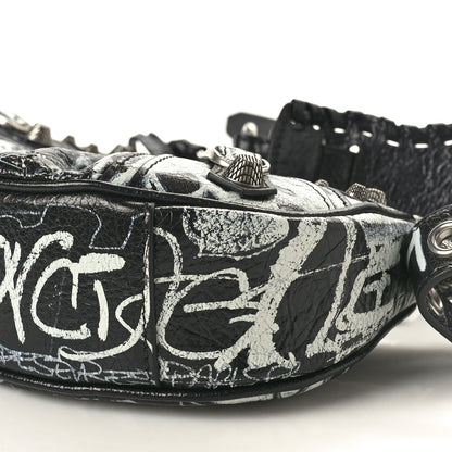 Balenciaga Agneau Arena Graffiti Le Cagole Shoulder Bag XS Black 11 of 11