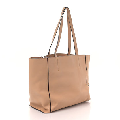 Chloe Smooth Calfskin Medium Milo Shopping Tote Beige 3 of 8