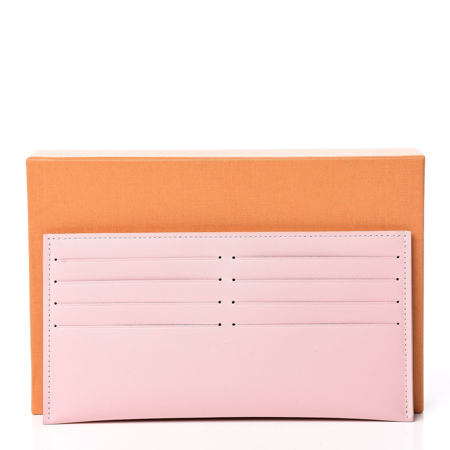 Calfskin Felicie Card Holder Insert Rose Ballerine