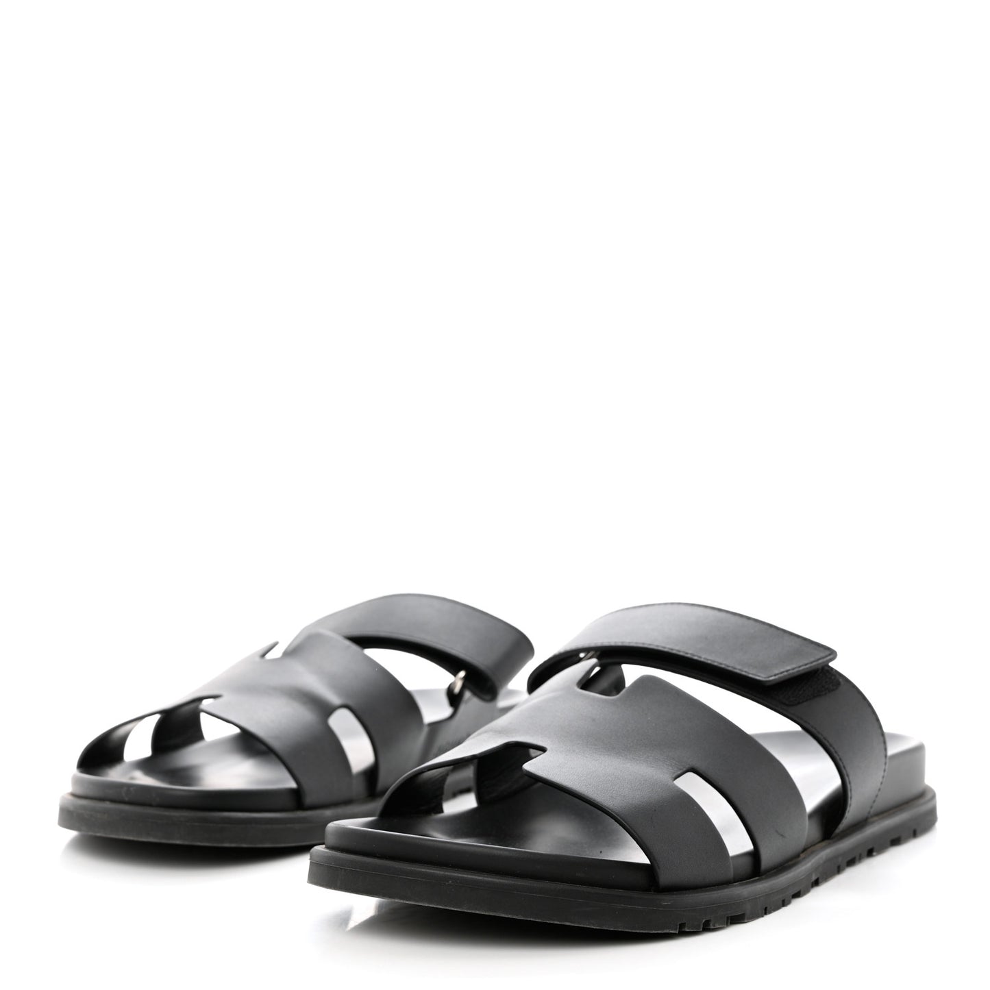 Calfskin Mens Chypre Sandals 44 Black