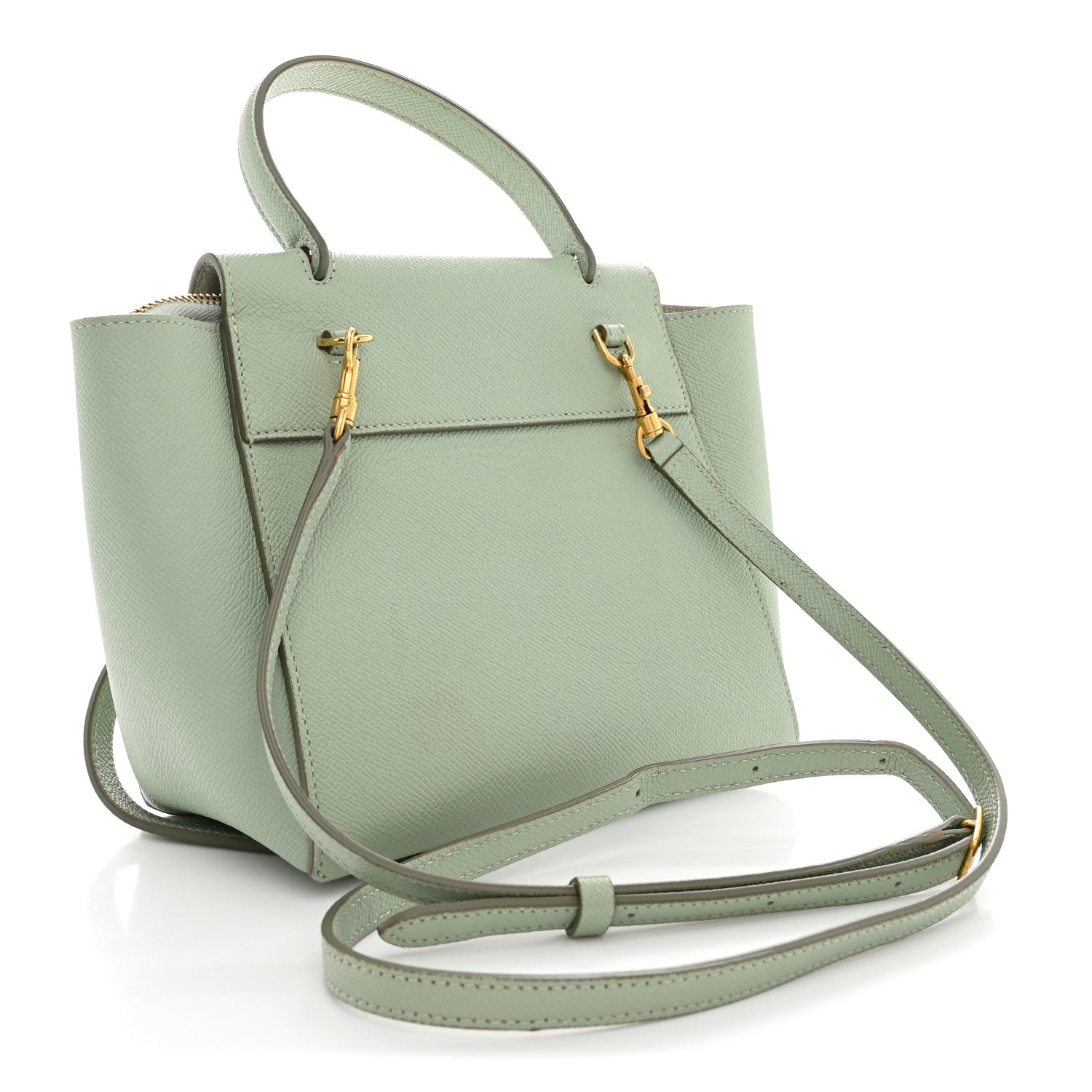 Celine Grained Calfskin Nano Belt Bag Ice Mint 1927228 – FASHIONPHILE