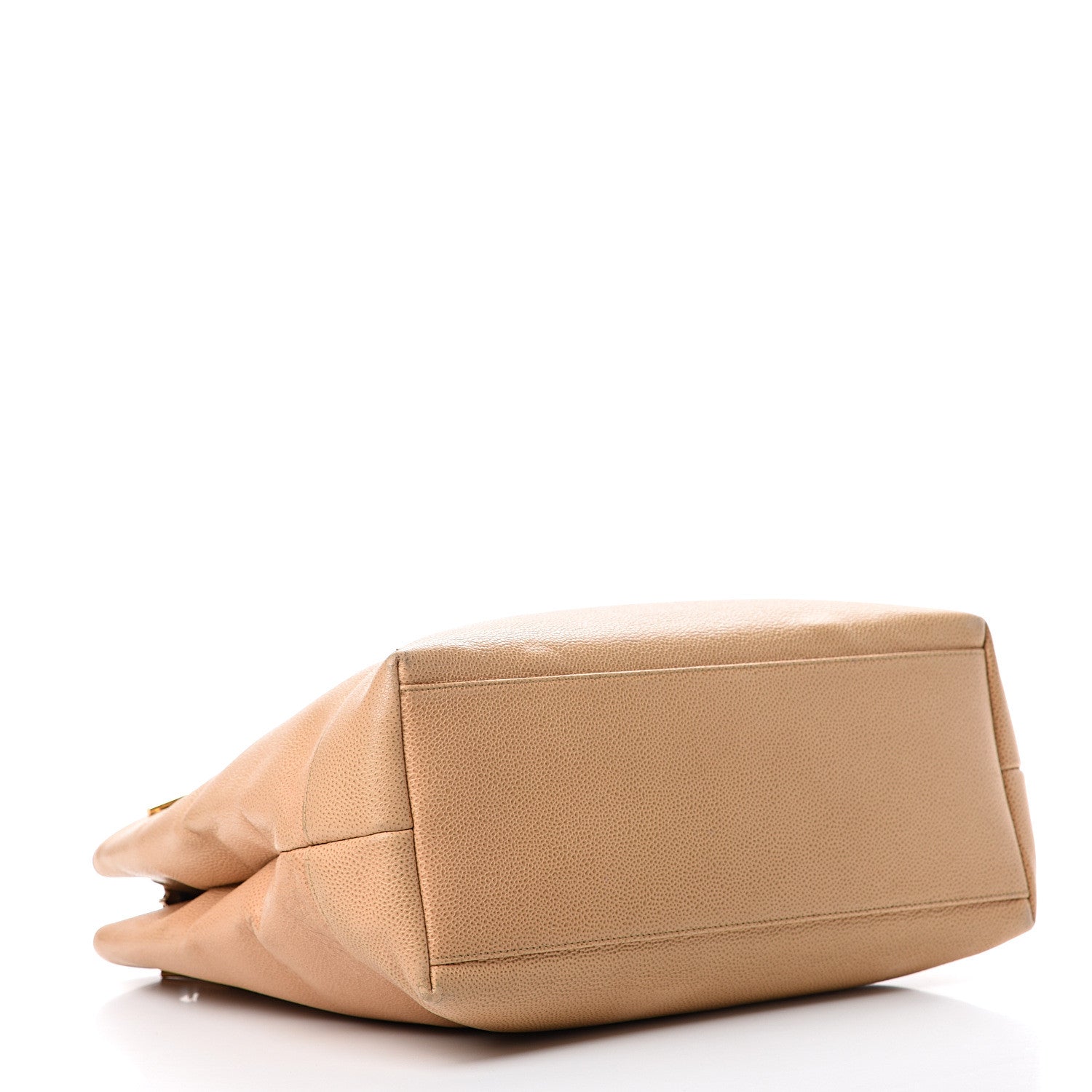 Chanel Caviar CC Shoulder Bag Beige 3 of 21