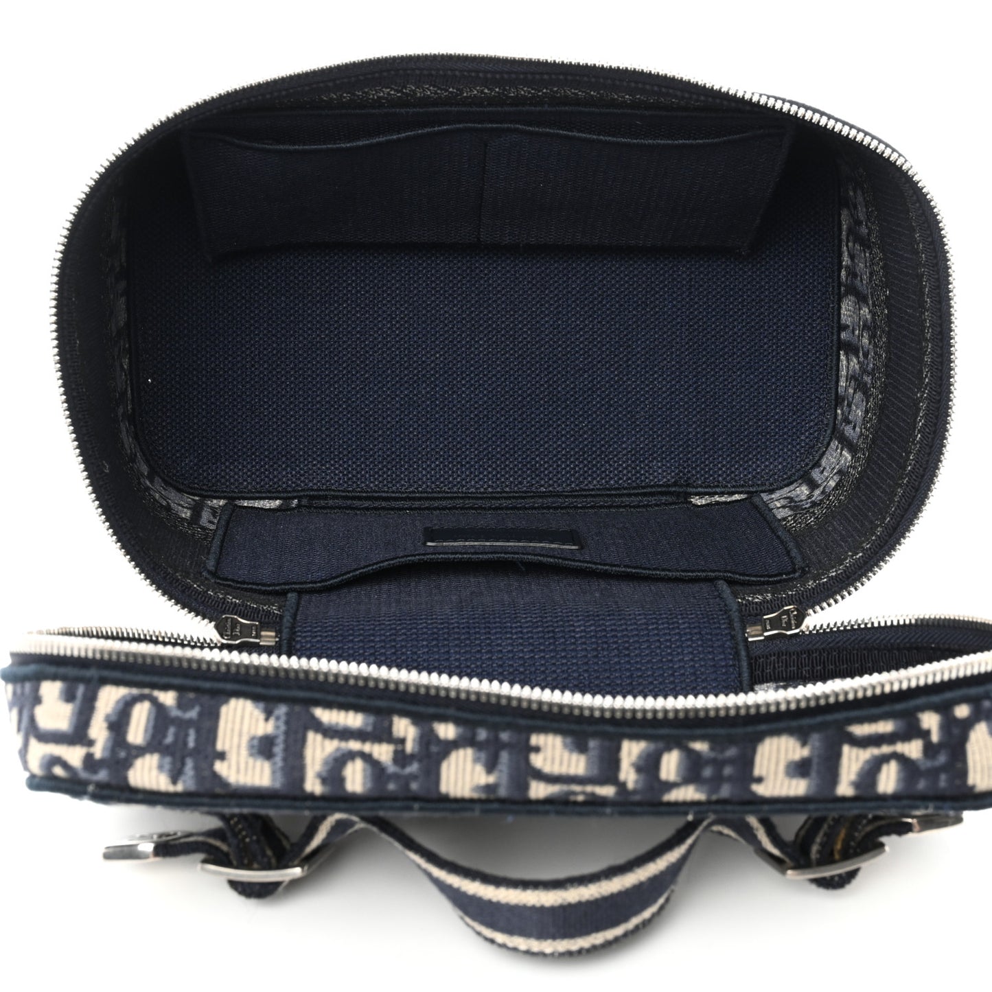 Oblique Diortravel Vanity Case Blue