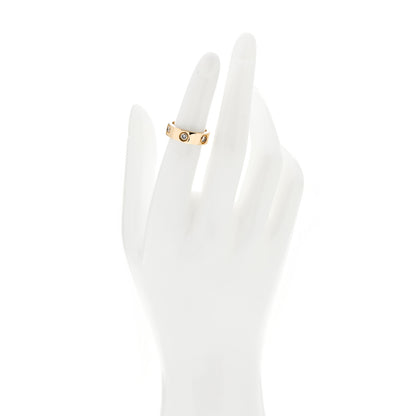 Cartier 18K Yellow Gold 6 Diamond 5.5mm LOVE Ring 48 4.5 2 of 4