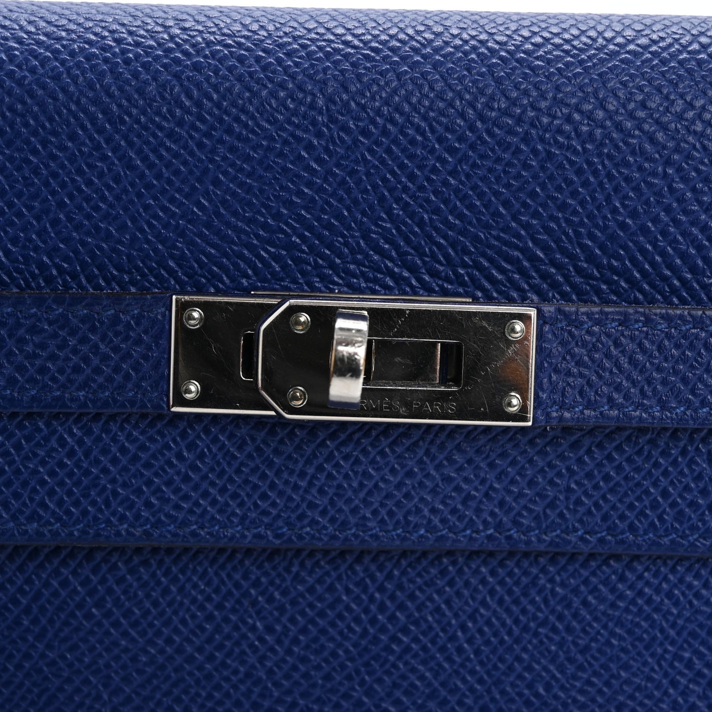 Epsom Kelly Longue Wallet Bleu Electrique