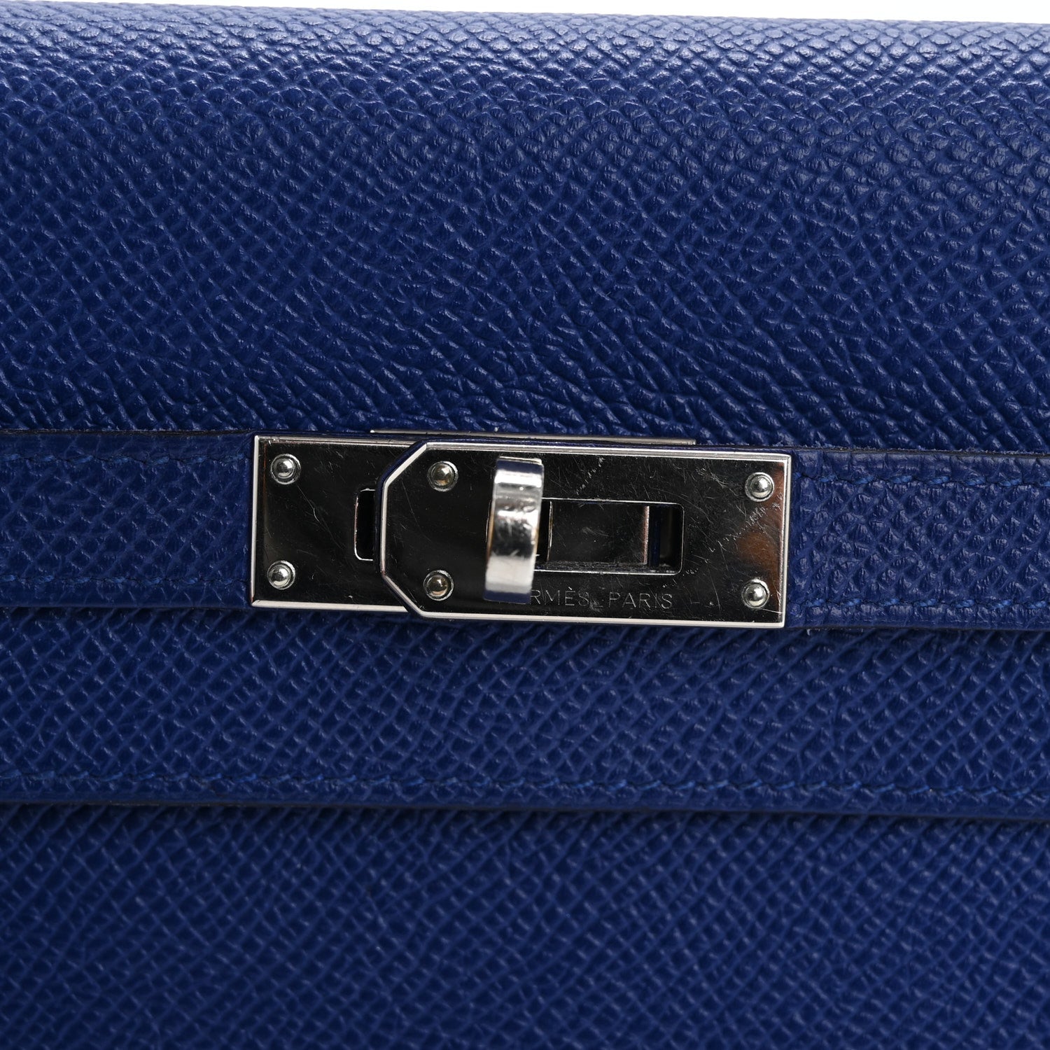 Hermes Epsom Kelly Longue Wallet Bleu Electrique 12 of 17