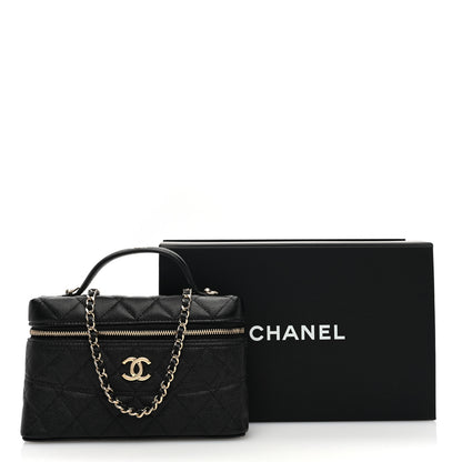 Chanel Caviar Quilted Trendy Handle Slim Vanity Black 11 of 11