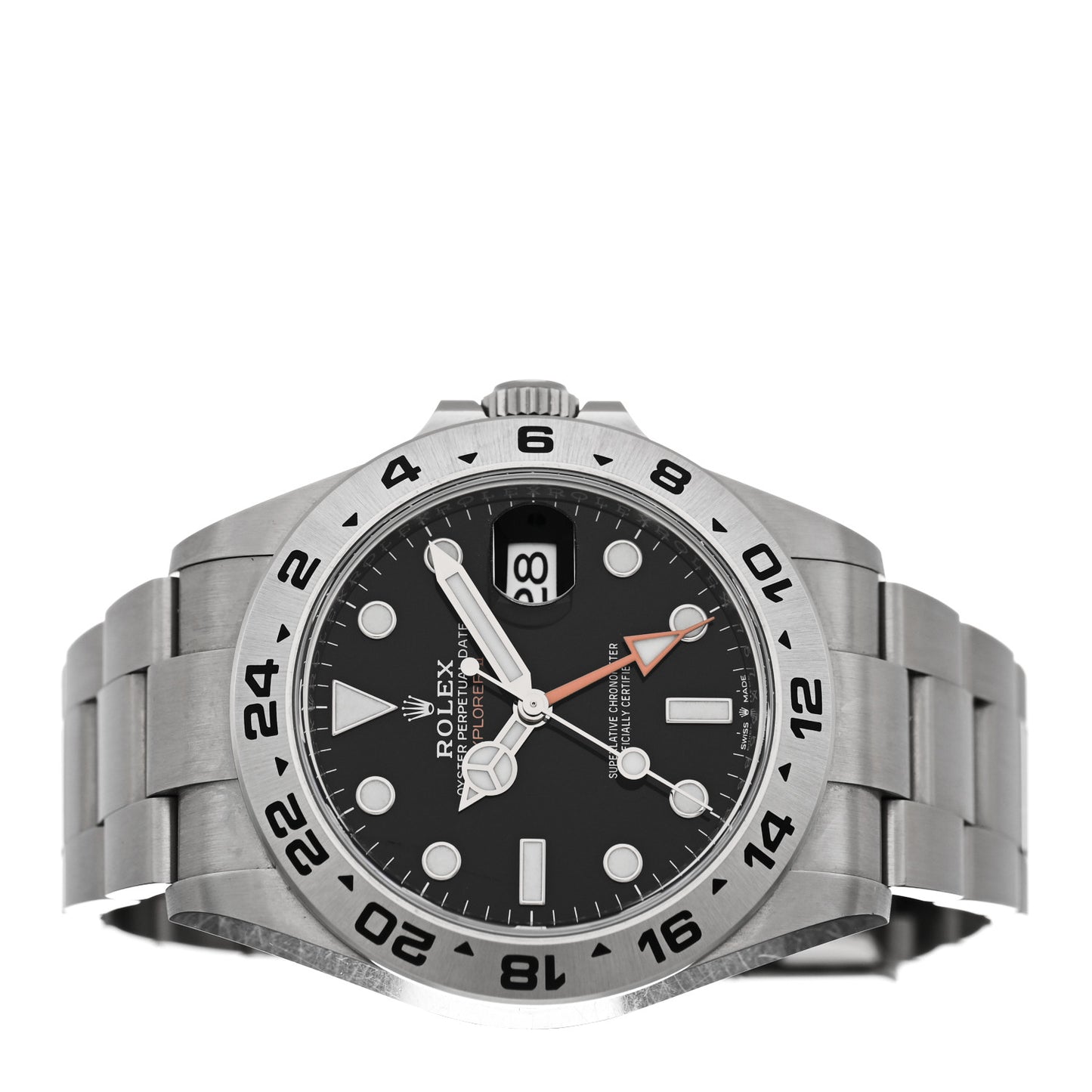 Stainless Steel 42mm Oyster Perpetual Date Explorer II Watch Black 226570
