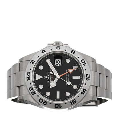 Rolex Stainless Steel 42mm Oyster Perpetual Date Explorer II Watch Black 226570 2 of 5