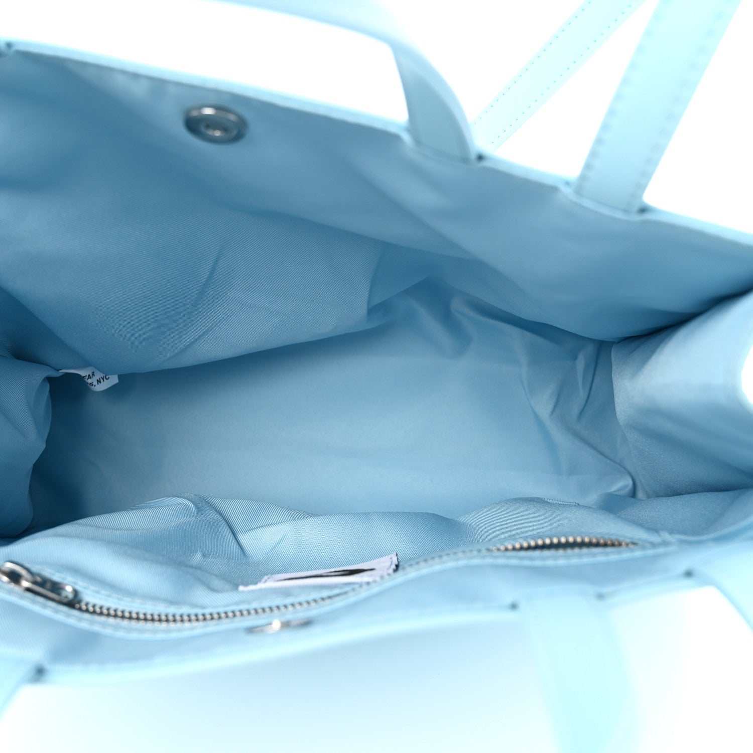 Telfar Vegan Leather Medium Shopping Bag Pool Blue 5 of 14