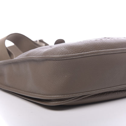 Hermes Taurillon Clemence Evelyne III PM Etoupe 10 of 11
