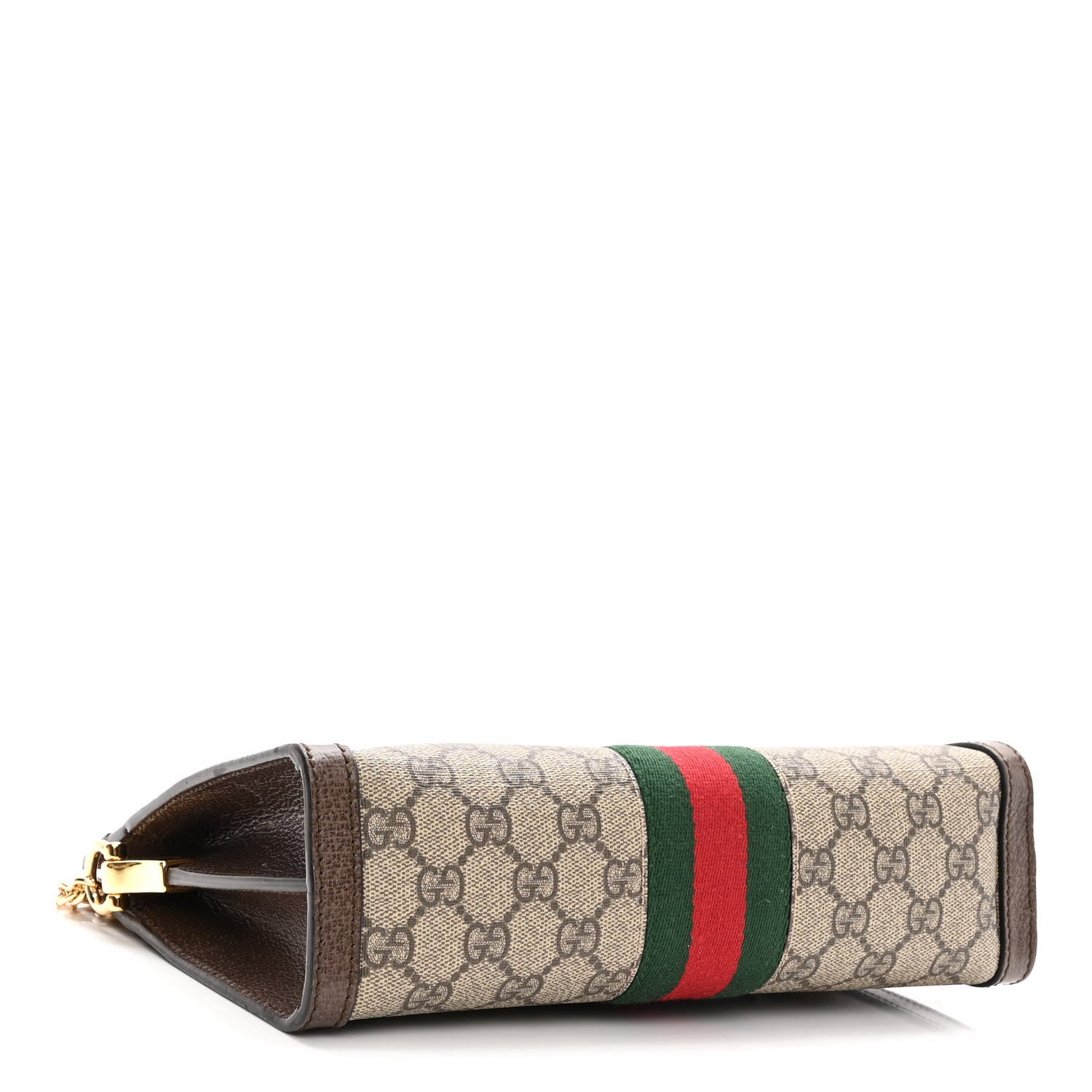 Gucci GG Supreme Monogram Web Small Ophidia Chain Shoulder Bag Brown 4 of 10