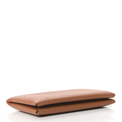 Hermes Epsom Calvi Card Case Gold 4 of 6