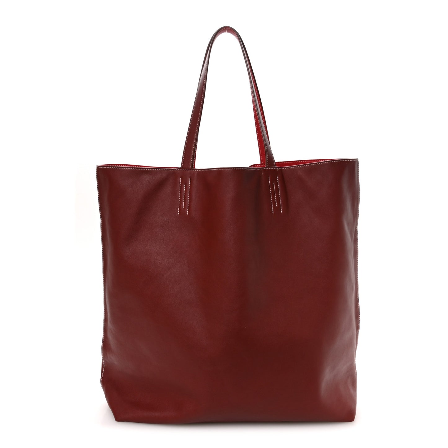 Veau Sikkim Double Sens 50 Maxi Tote Rubis Rose Jaipur