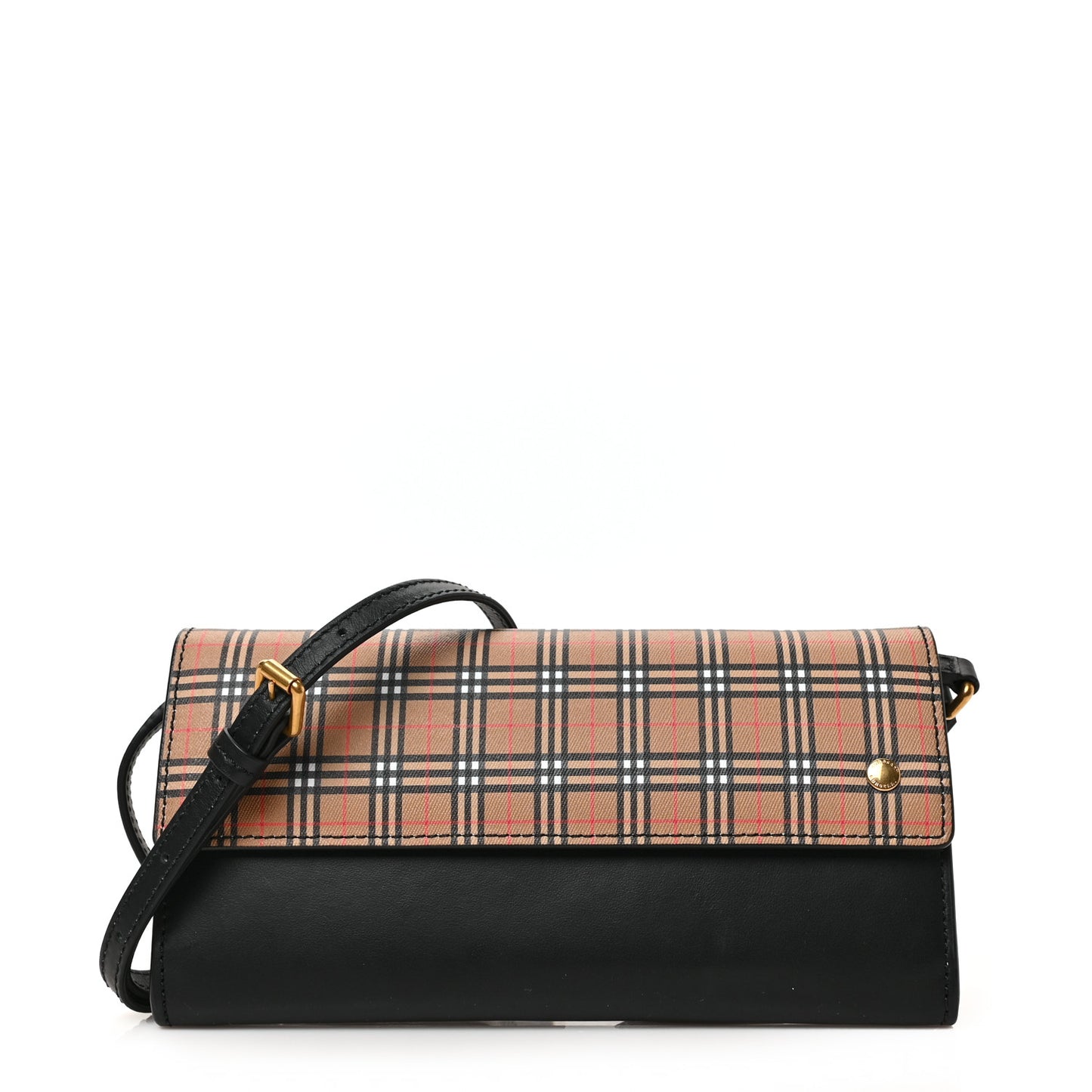 Calfskin Mini Vintage Check Henley Crossbody Antique Yellow
