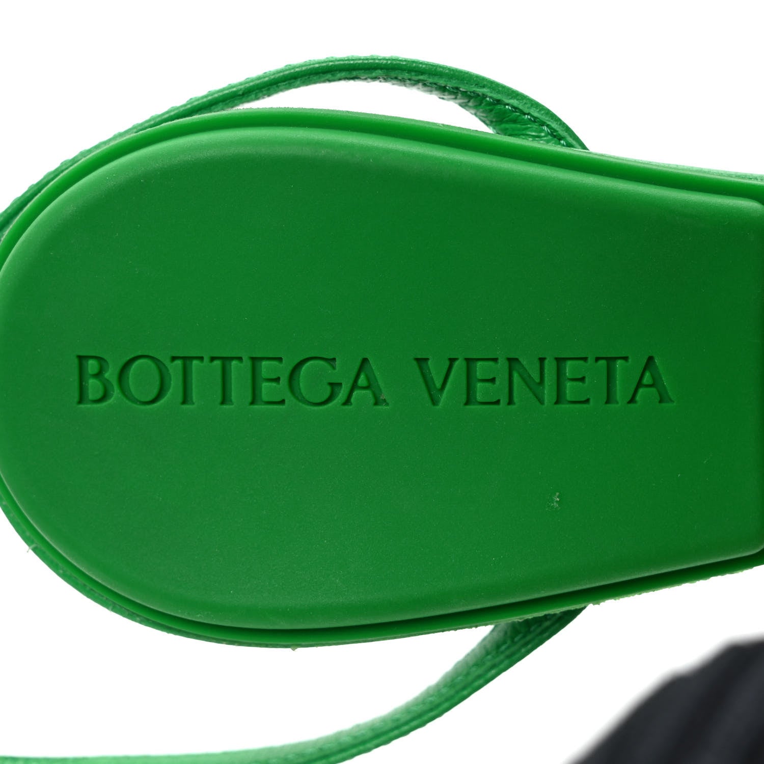Bottega Veneta Lambskin Dot 90mm Sandals 35.5 Grass 7 of 7
