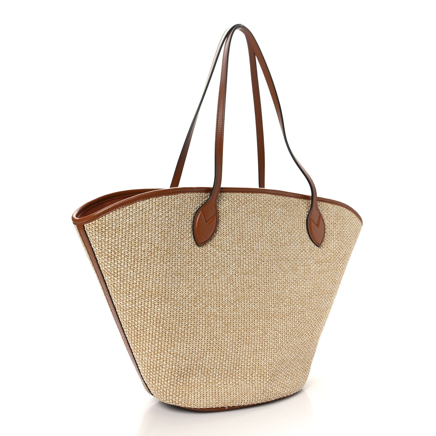 Louis Vuitton Raffia Saint Jacques Tote Caramel 4 of 9