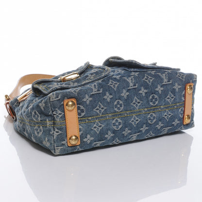 Louis Vuitton Monogram Denim Baggy PM Blue 4 of 7