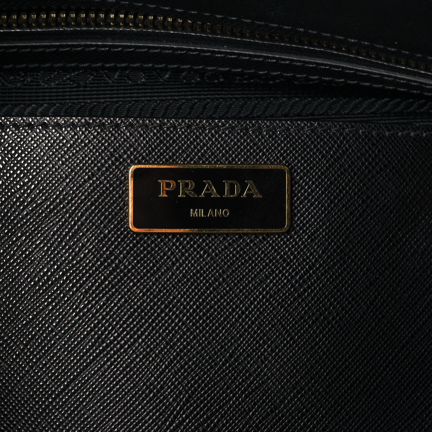 Prada Saffiano Large Galleria Double Zip Tote Black 6 of 11