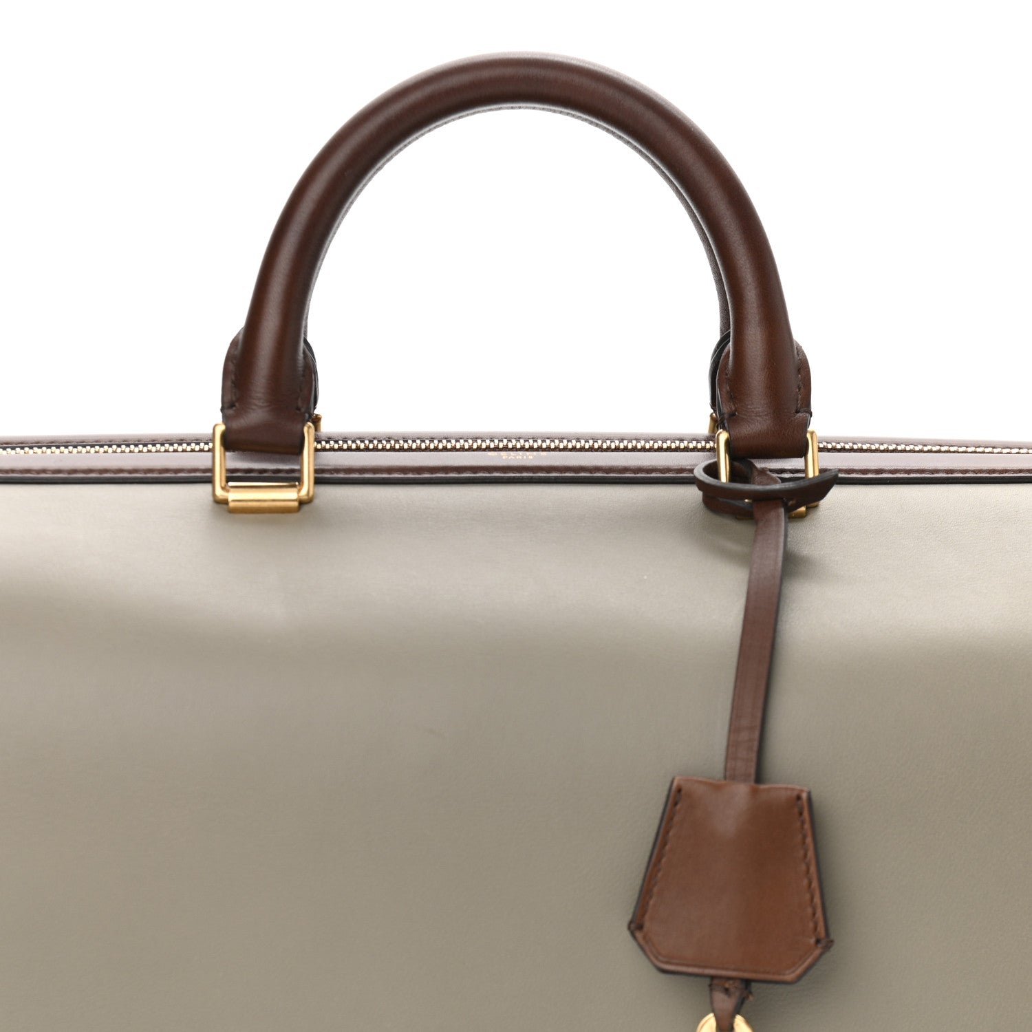 Celine Satin Calfskin Long Frame Doctor Bag Taupe 7 of 9