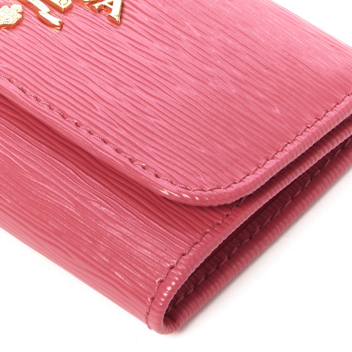 Prada Vitello Move Metal 6 Key Holder Peonia 4 of 9