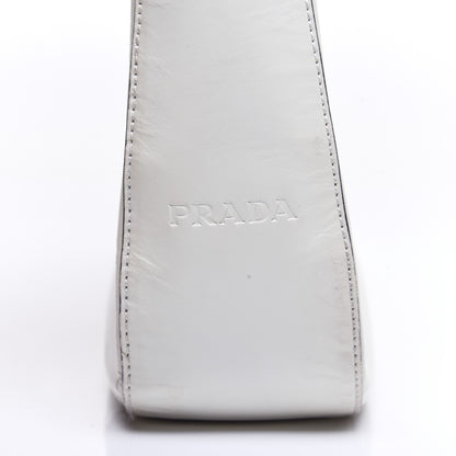 Prada Spazzolato Top Handle White 11 of 12
