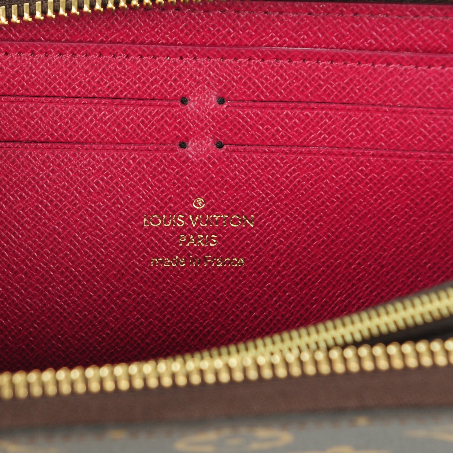 Louis Vuitton Monogram Clemence Wallet Fuchsia 6 of 7