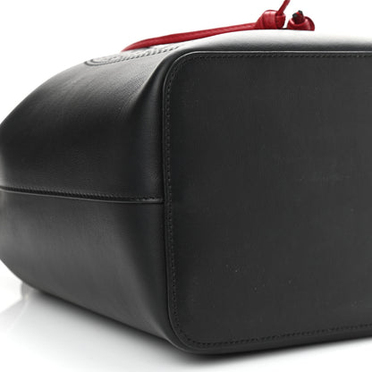 Fendi Vitello Grace F is Fendi Stamp Patch Perforated Small Mon Tresor Bucket Bag Black 8 of 9