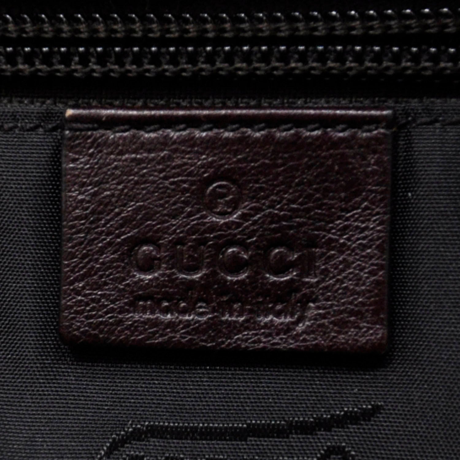 Gucci Leather Messenger Bag Brown Unisex 9 of 10