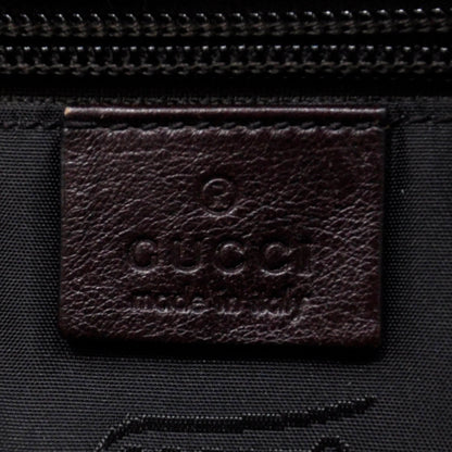 Gucci Leather Messenger Bag Brown Unisex 9 of 10