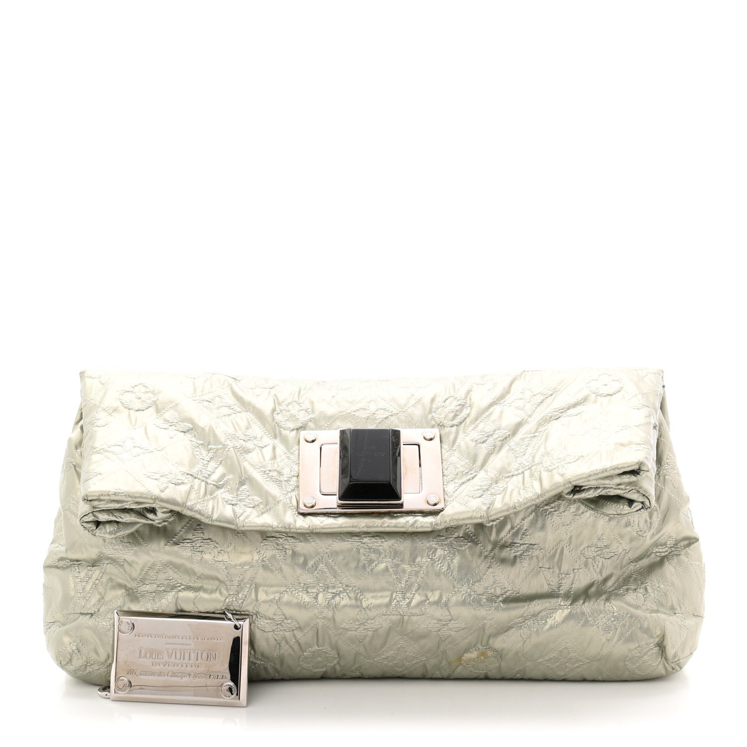 Louis Vuitton Jacquard Quilted Monogram Altair Clutch Argent 2 of 9