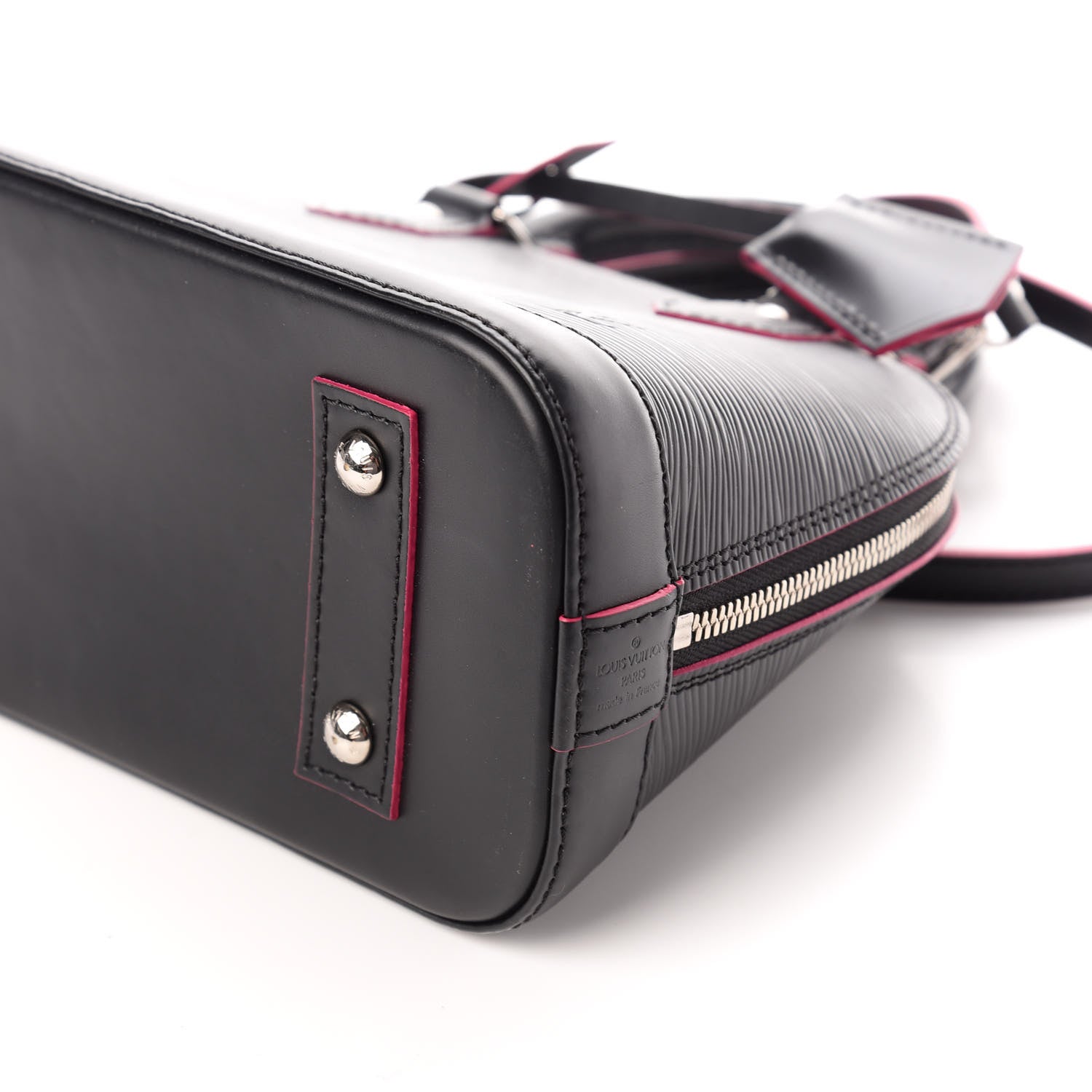 Louis Vuitton Epi Alma BB Black Hot Pink 8 of 9