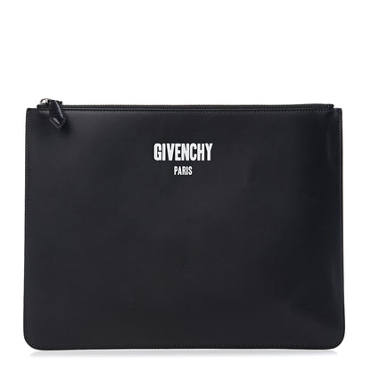 Givenchy Calfskin Logo Pouch Black 1 of 7