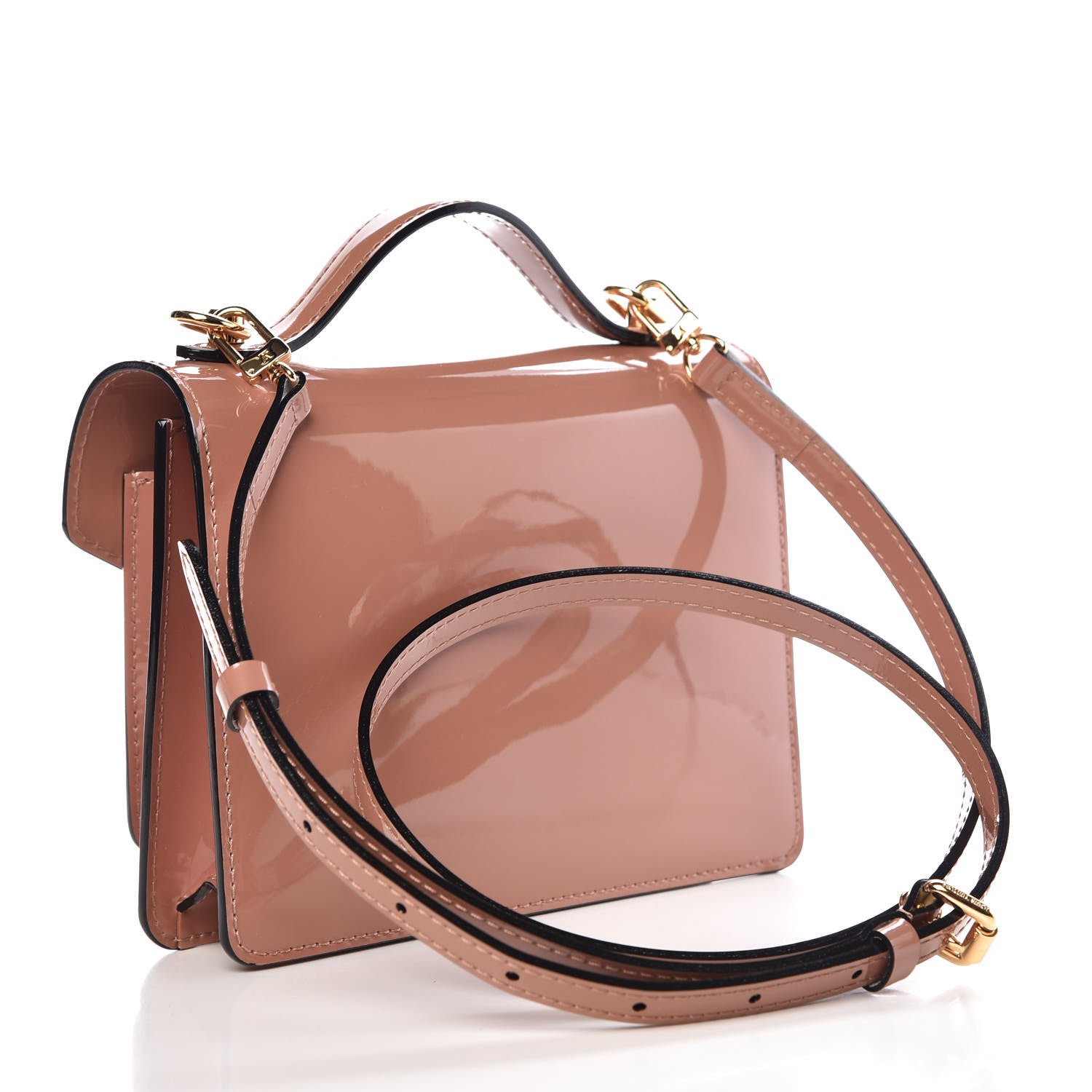 Louis Vuitton Vernis Monceau BB Rose Velours 3 of 8