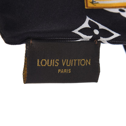 Louis Vuitton Silk Monogram Confidential Bandeau Black 4 of 6