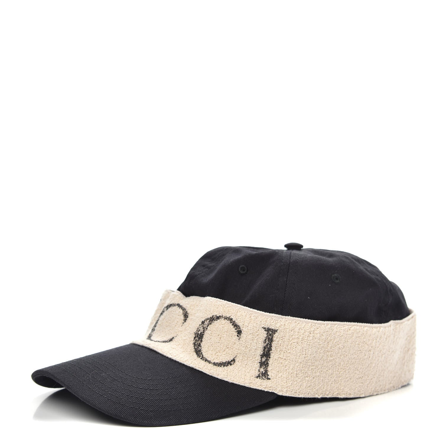 Gucci Gabardine Headband Baseball Hat L Black 1 of 8