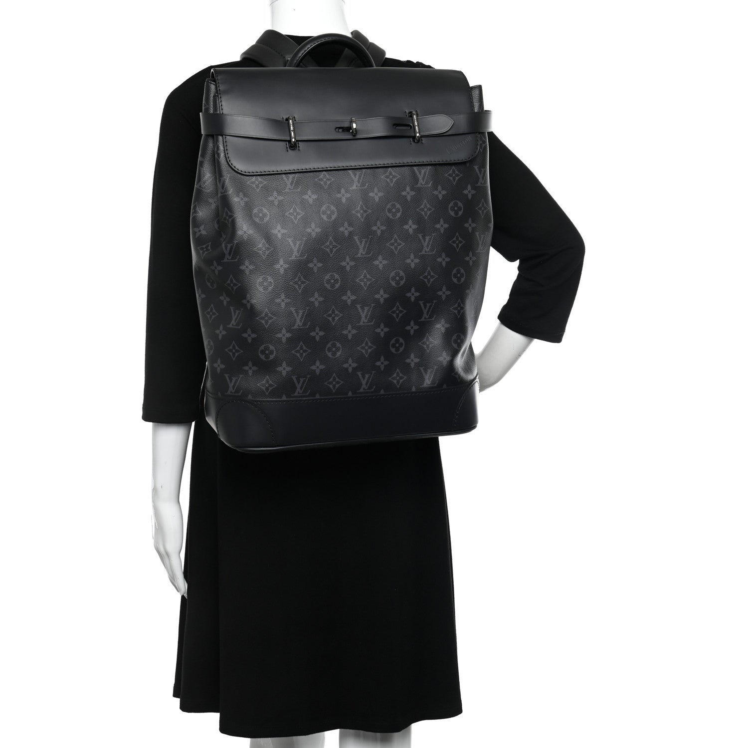 Louis Vuitton Monogram Eclipse Steamer Backpack 2 of 9