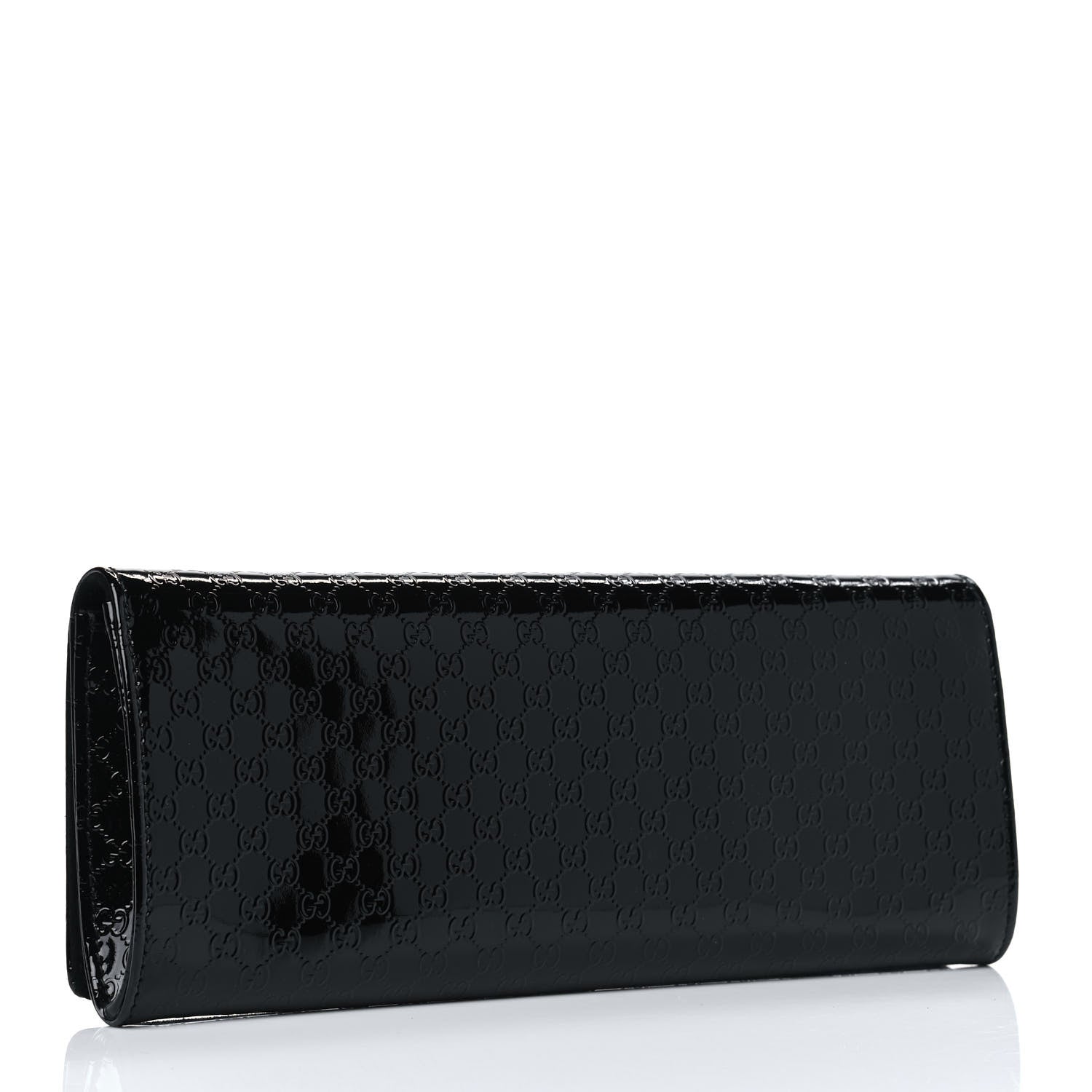 Gucci Patent Microguccissima Small Broadway Clutch Black 2 of 4