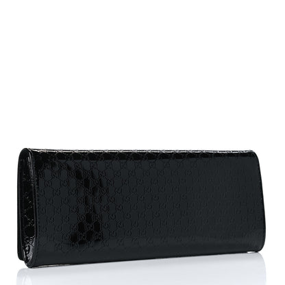 Gucci Patent Microguccissima Small Broadway Clutch Black 2 of 4