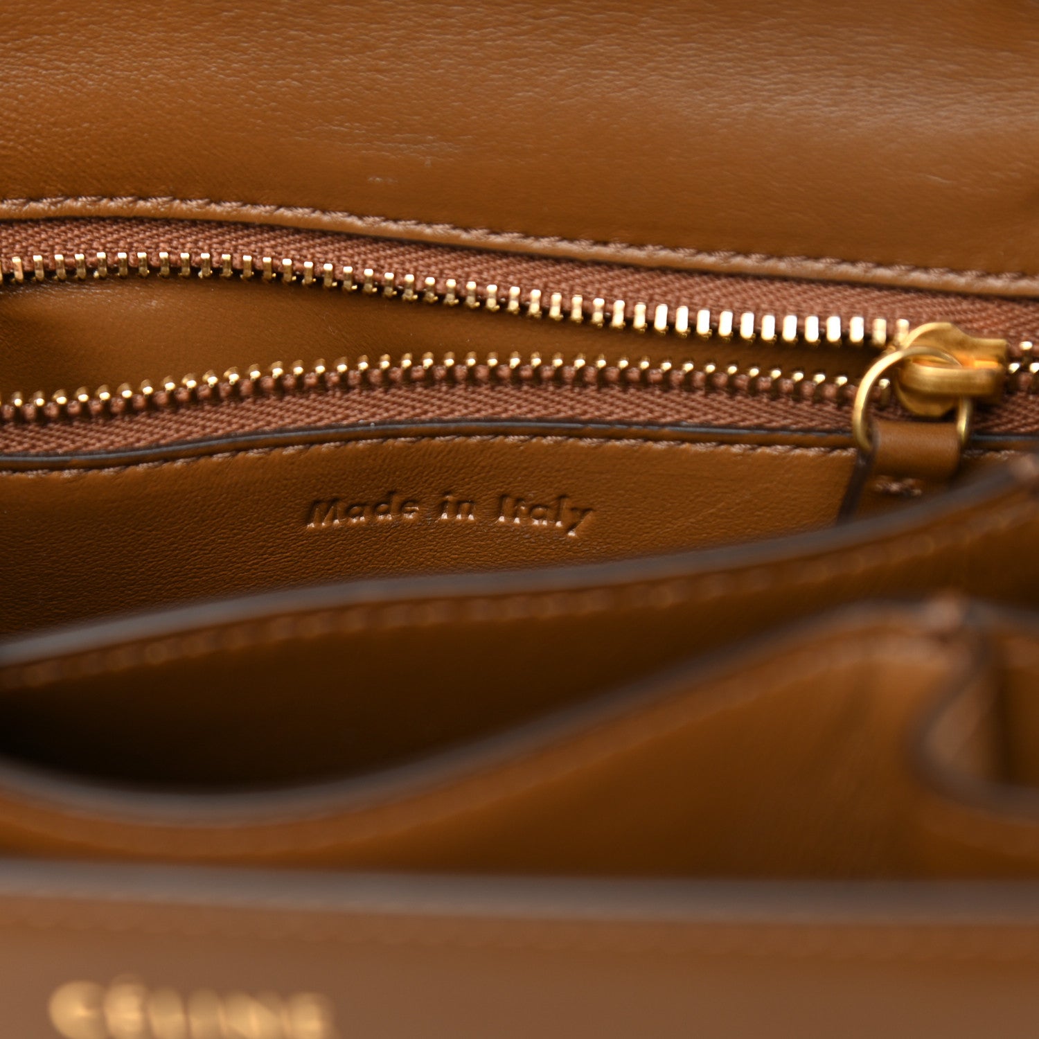 Celine Box Calfskin Small Classic Box Flap Bag Camel 6 of 10