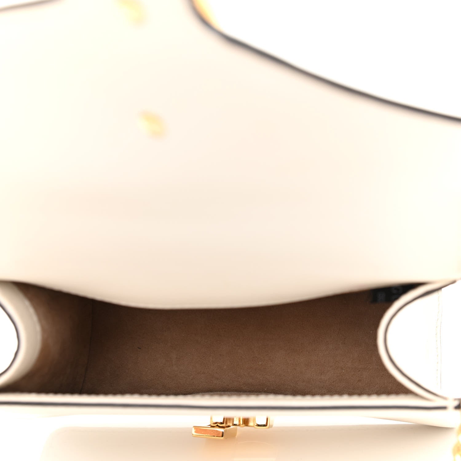Gucci Calfskin Mini Sylvie Chain Shoulder Bag White 5 of 13