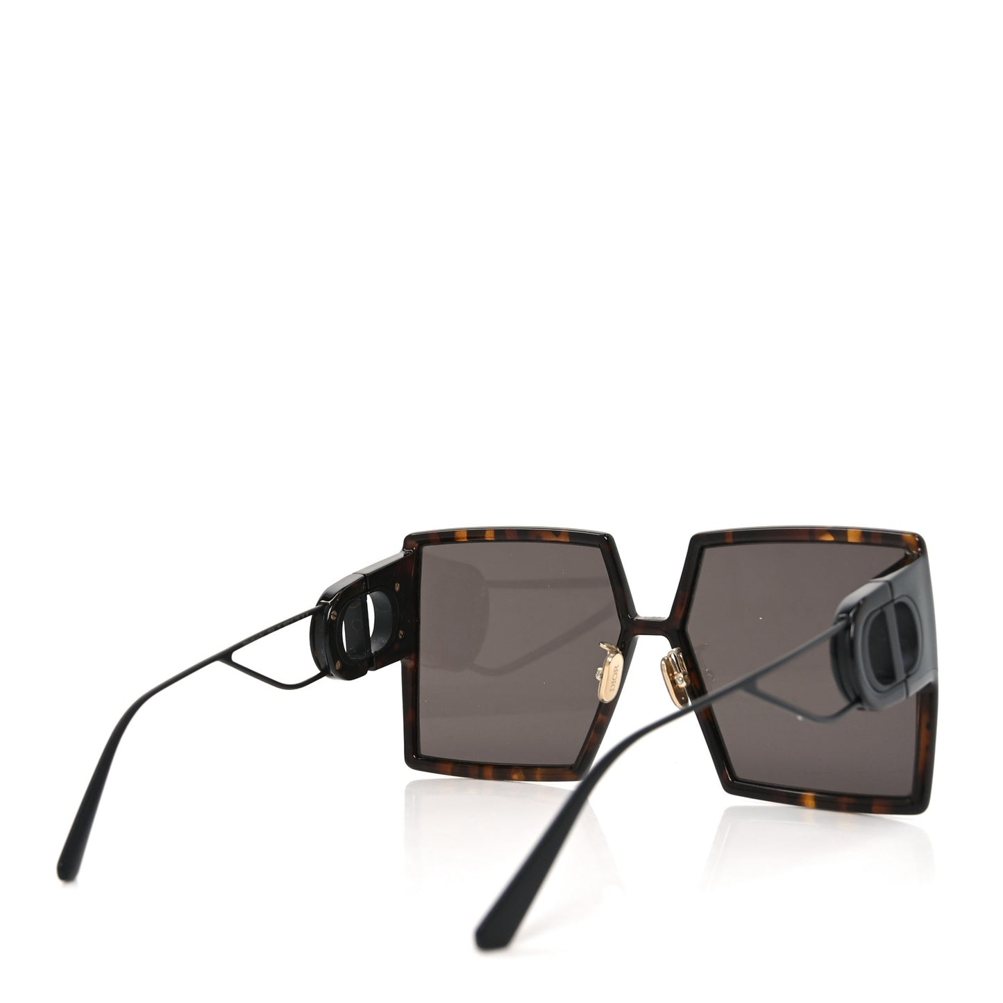 Acetate Square 30 Montaigne Sunglasses Tortoise